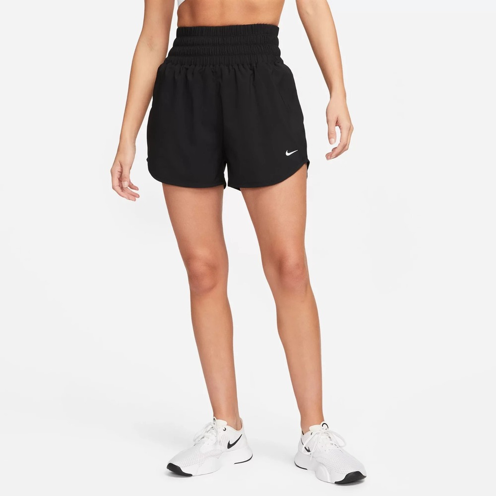 Nike Womens Black Dri-fit High-waisted 3" Brief-lined Shorts DX6642-010 Black XS